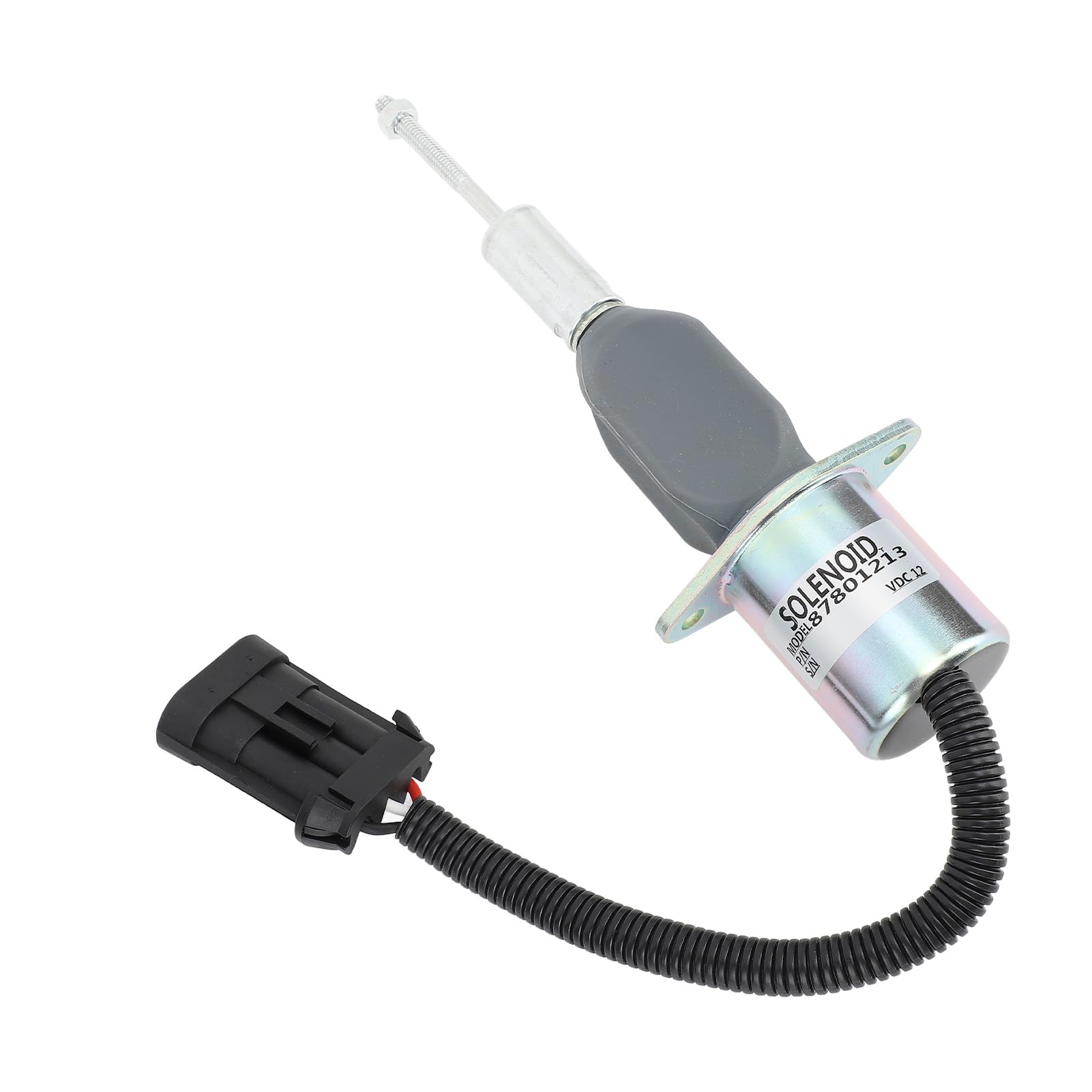 Válvula Solenoide de Cierre de Combustible de 12 V 87801213 para Motor - Solenoide de Corte de Combustible de Alta Sensibilidad para Generadores y Maquinaria