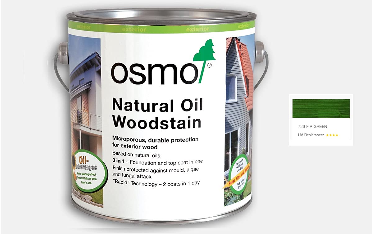 Osmo Natural Oil Woodstain 125ml(729) - Fir Green Transparent