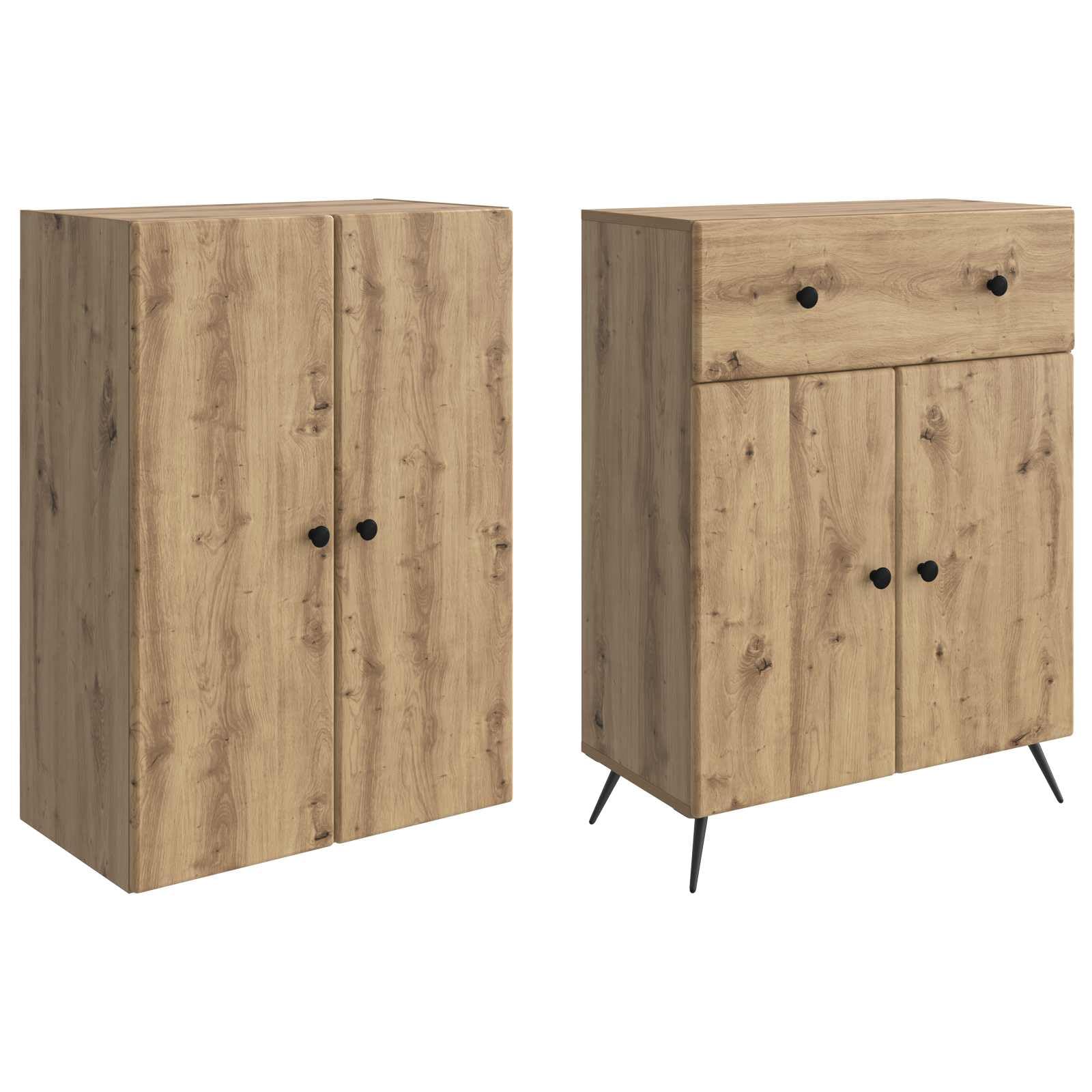 2 uds. Roble Artisan, Aparadores, 52.2 kg-3416915