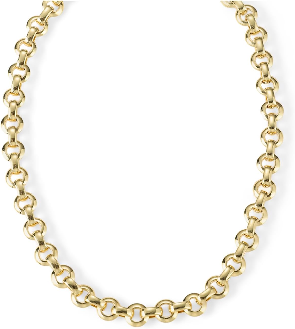 Chunky Layered Gold Necklace For Women Paperclip Link Chain Statement Compass Coin Charm Beach Stackable Necklace Non Tarnish Dainty 14k Gold Plated Medallion Pendant Trendy Fashion Jewelry