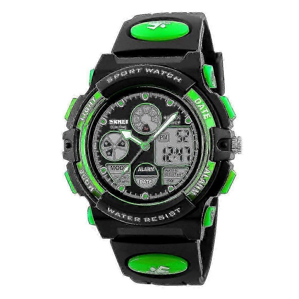 Reloj digital para niños, reloj digital deportivo al aire libre, multifunción, impermeable, con luz LED