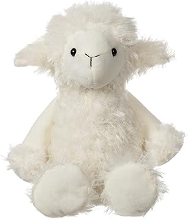 Apricot Lamb Toys Plush White Plush Lamb Stuffed Animal Soft Cuddly Perfect for Child （Medium，12 Inches