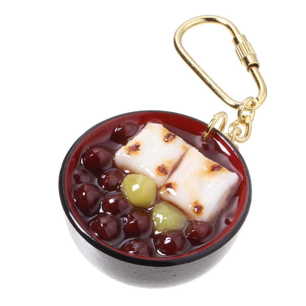 Amazon.co.jp: 食品サンプル屋さんのキーホルダー（ぜんざい）【食品