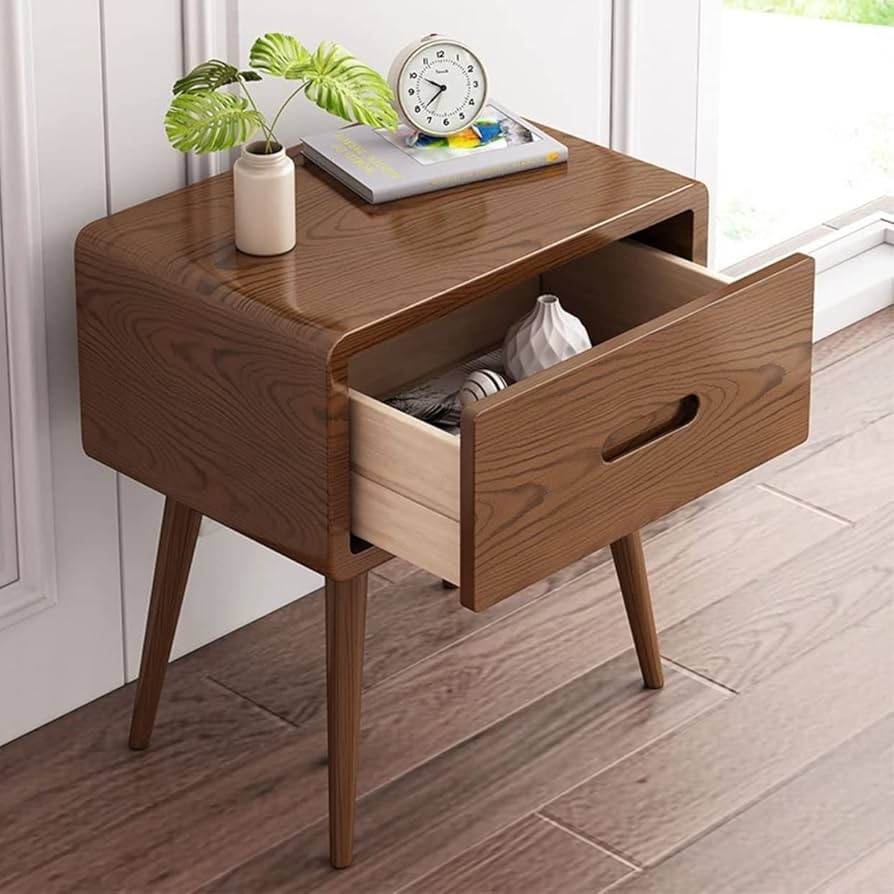 モダン サイドテーブル ナイトテーブル コーヒーテーブル Amazon.co.jp: ベッドサイドテーブル シンプルな木製ナイト