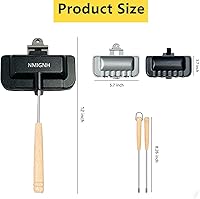 Vista 6 de Sandwichera caliente, sartén para hornear sándwich de doble cara, sartén de doble cara para desayuno, tostadora de perros calientes, máquina