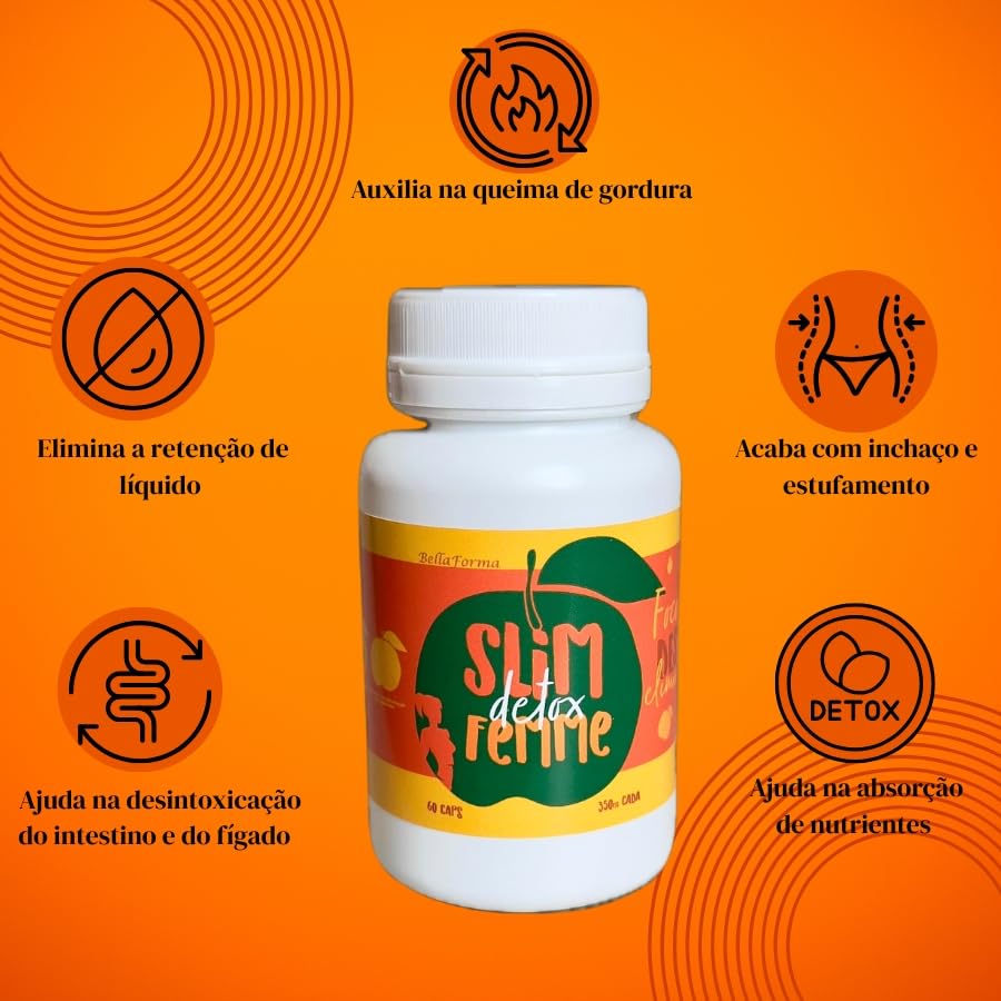 Slim Femme Detox 60 Cápsulas : Amazon.com.br: Saúde e Bem-Estar