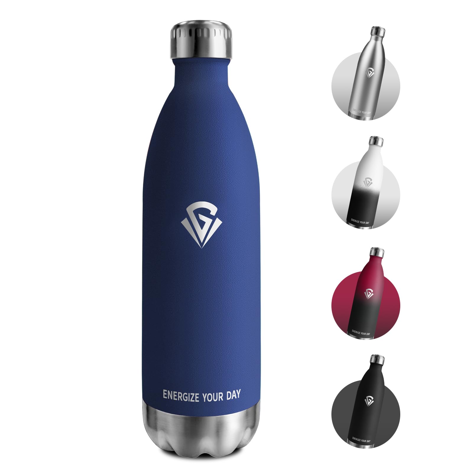 Botella Agua Termica 750ml, Botella Agua Acero Inoxidable sin BPA, Botella Termica con Doble Pared, Termo para Escuela, Oficina, Deporte — view 11