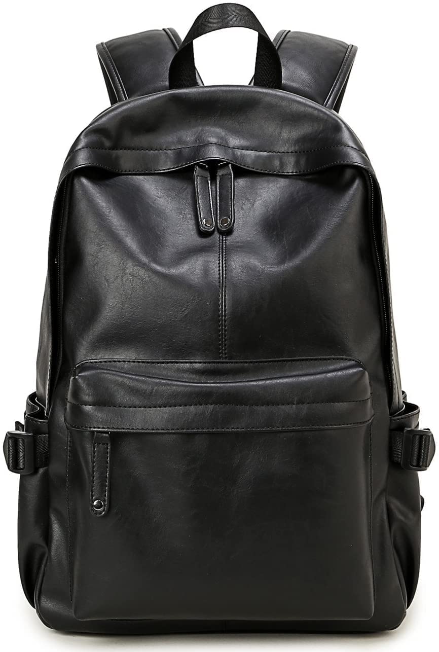 Baosha BP-20, zaino da giorno con spalline in ecopelle, borsa unisex per computer portatili con schermo da 15,6 pollici (39,6 cm)