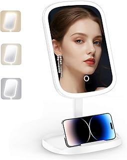 Espejo de maquillaje con luces, espejo de toc...