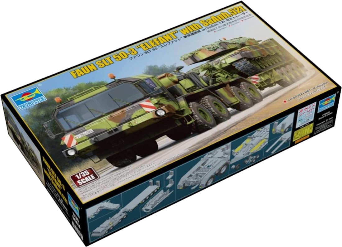 Trumpeter 751070-1/35 Faun SLT 50-3 Elefant mit SaAnh. 52t - Maßstab 1:35