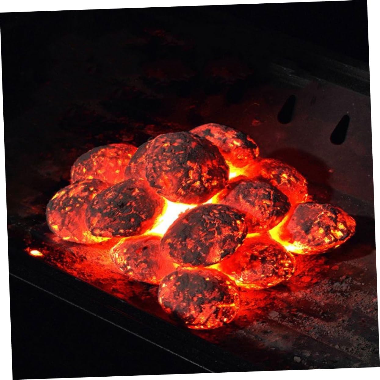 BESPORTBLE Charbon de Bois Multifonctionnel pour Barbecue, Allumage Facile, Résistant au Vent, pour Activités Extérieures et Bushcraft