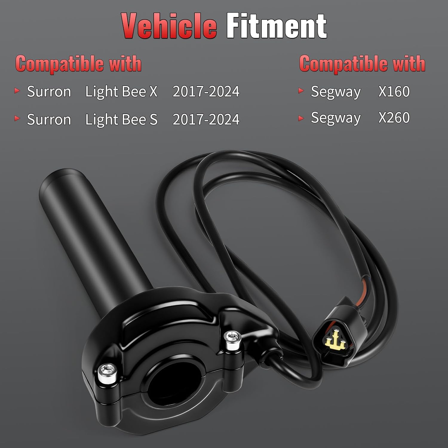Throttle Handle Compatible with Surron & Segway - Light Bee X/S 2017-2024, X160, X260