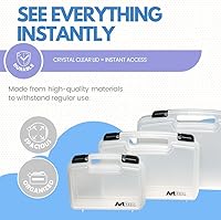 Vista 5 de ArtBin 6972AB - Estuche para transporte de pinturas de 10 pulgadas (25,4 cm) con vista rápida, organizador portátil para arte y manualidades