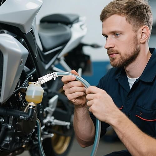 Miniatura 2 de Manguera de purga de frenos, tubo de válvula de retención unidireccional, kit de herramientas de sangrado para embrague de motocicleta de automóvil,