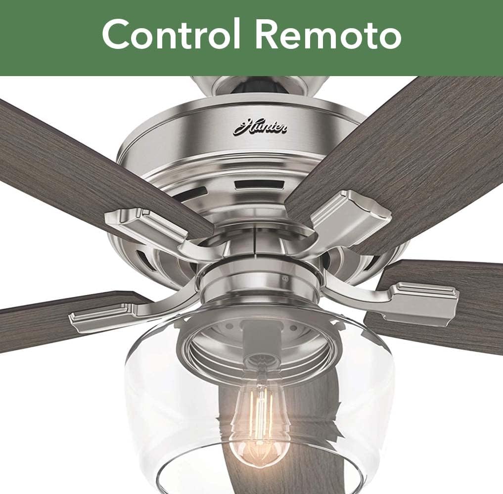 Product Deal Hunter Bennett Indoor Ceiling Fan with LED Light and Remote Control, 52, Brushed Nickel Black Friday Clearance Hunter Bennett Indoor Ceiling Fan with LED Light and Remote Control, 52, Brushed Nickel