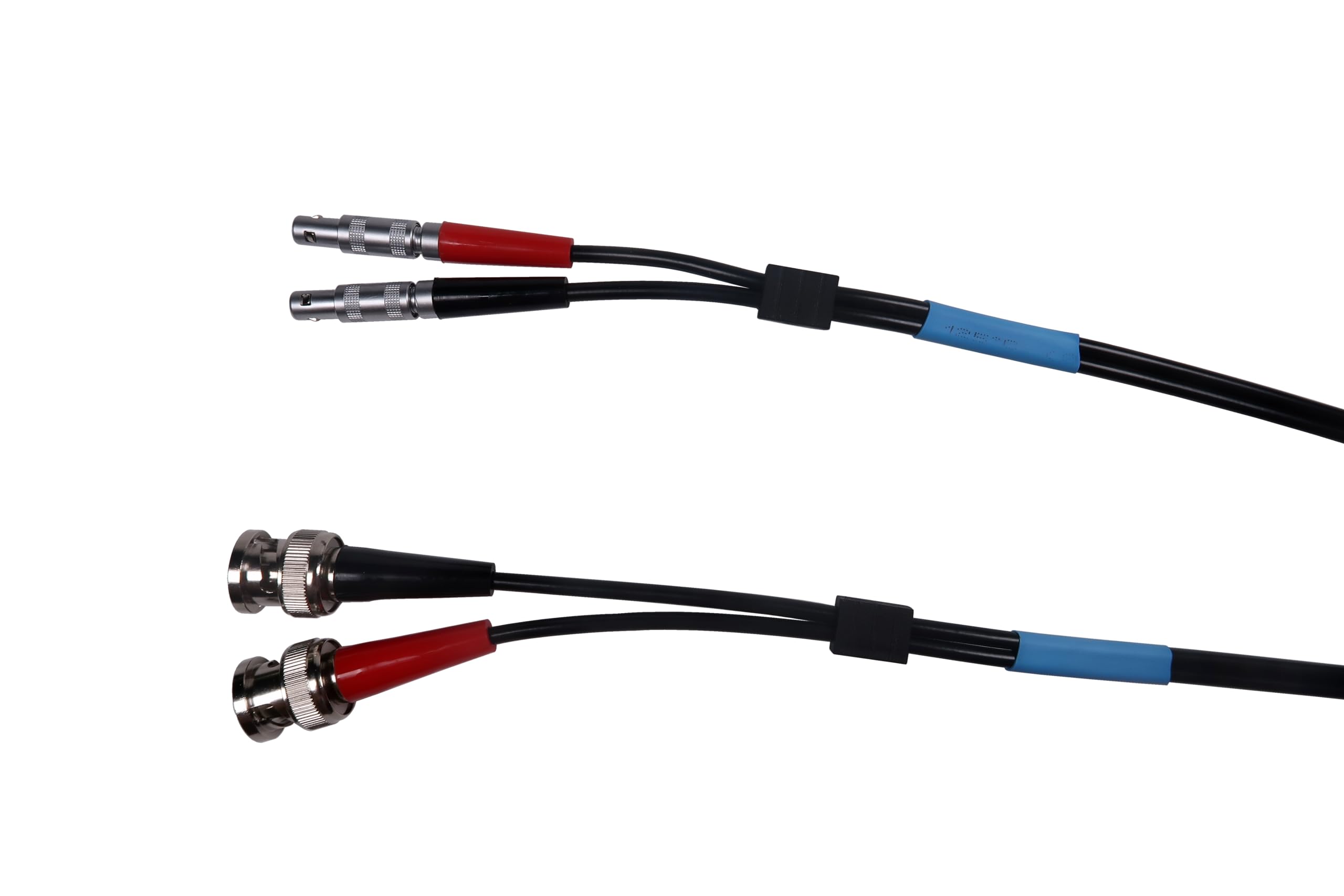 ultrasonic Cable RG174 Dual Cable for ultrasonic Connection Different connectors BNC/Microdot/Compatible with Style lemo Brand (BNC-L00)