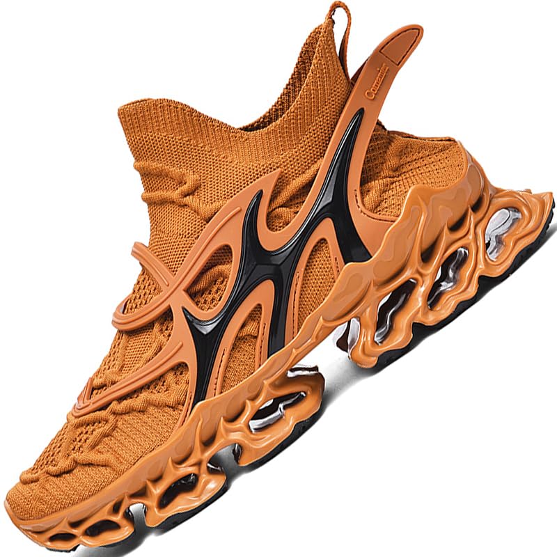 Image of Men's Sneakers for Men Shoes Blade Tennis Mens Trail Running Athletic Fashion Shoe Man Black White Brown Blue Orange Size Basketball Runner