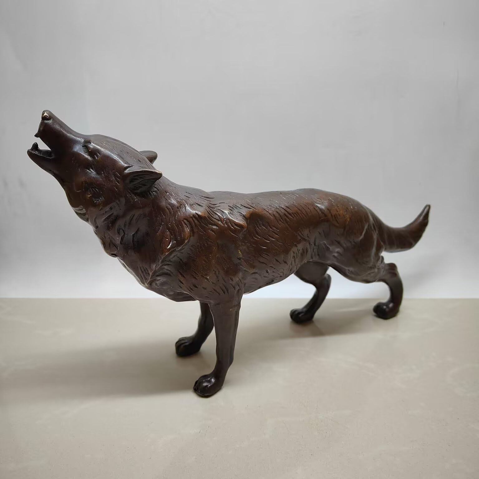 GLETSF Chinese Brass Loong Sculpture Pure Copper Feng Shui Dragon Statue Home OfficeDesktop Bringing Good Luck Decor 4.3 * 1.4 * 5.5IN 1.2LB,34#-13.4 * 3.4 * 7.9IN 5.5LB