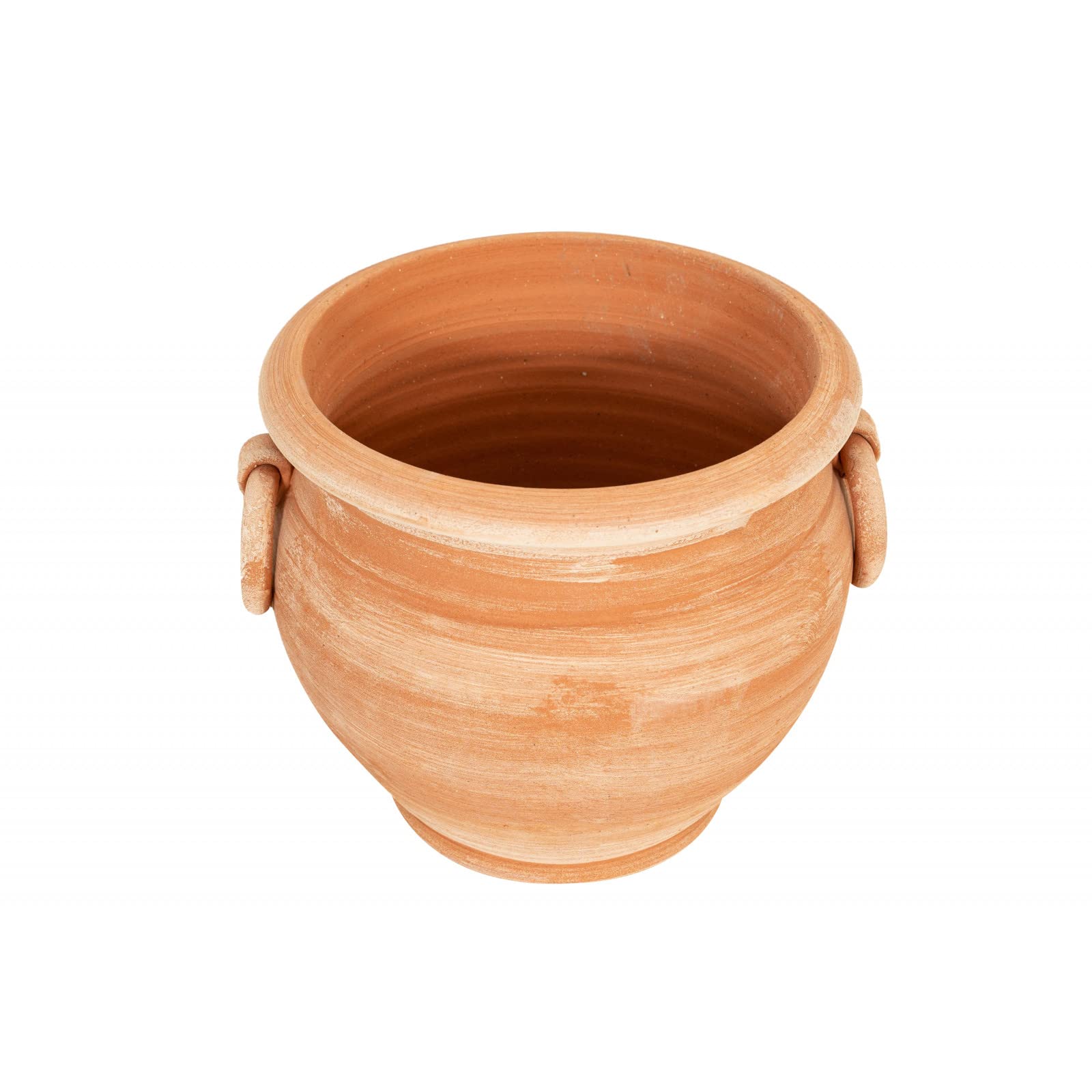 Biscottini Vasi terracotta artigianali 30x28x30 cm | Vaso terracotta interno ed esterno | Vasetti piante grasse Made in Italy