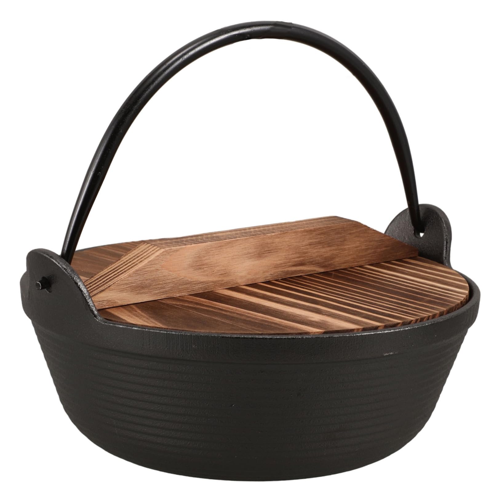 BRIGHTFUFU Hanging Pot for Cooking Japanese Pots for Cooking Cast Iron Cookware Camping Cooking Essentials Iron Sauce Pot