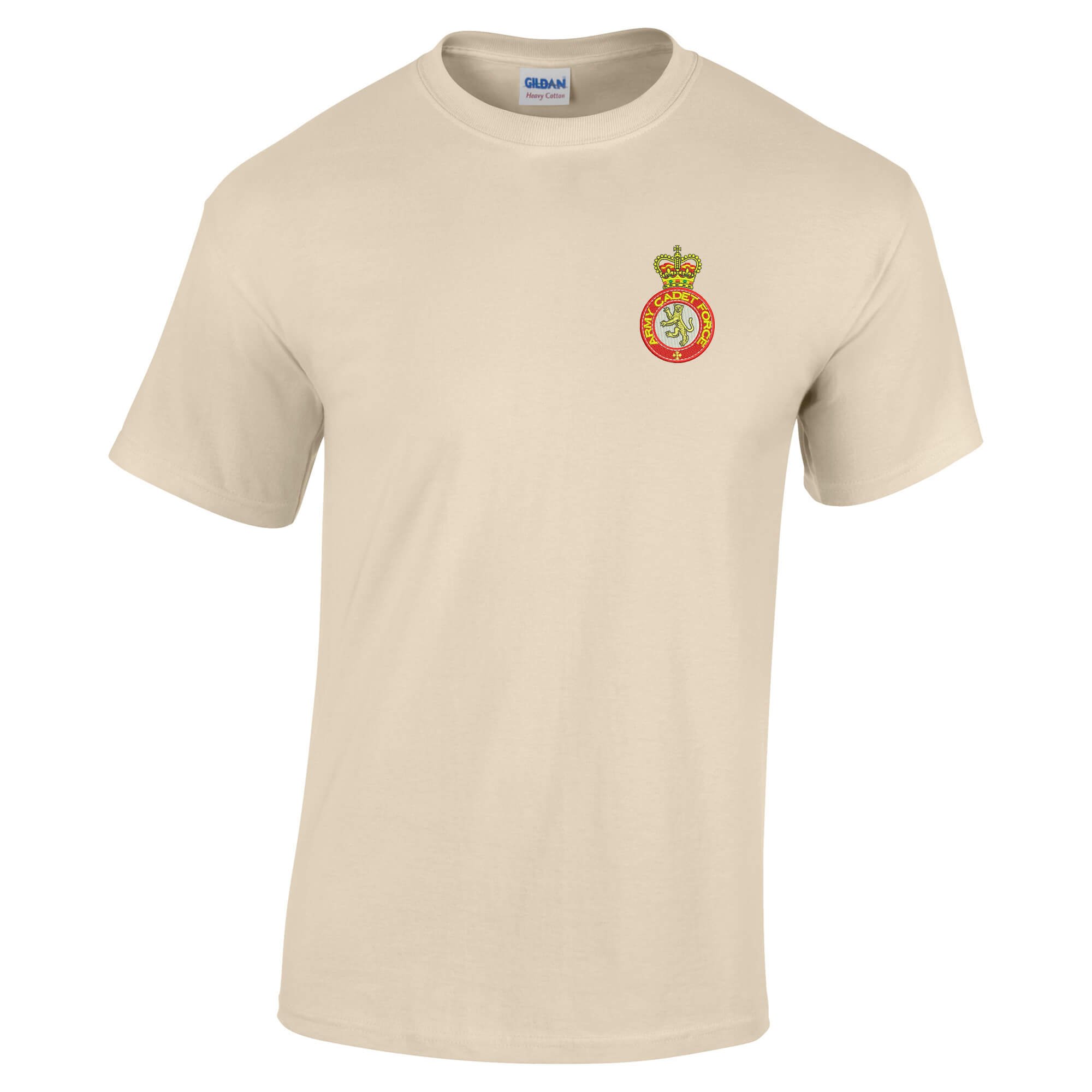 Pineapple Joe's Men's Sand Army Cadet Force Embroidered T-Shirt - Large