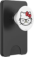 Vista 7 de Hello Kitty Big Face Nerd Glasses PopSockets Adhesivo PopGrip