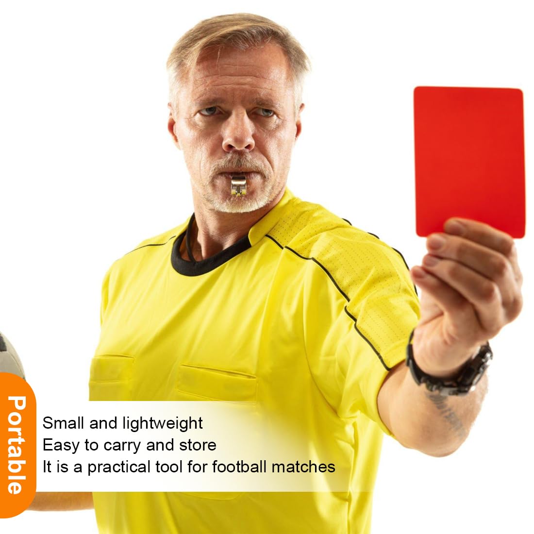Set Cartellini Arbitro Calcio EUZUXU - Carte Rosse E Gialle In PVC Per Partite