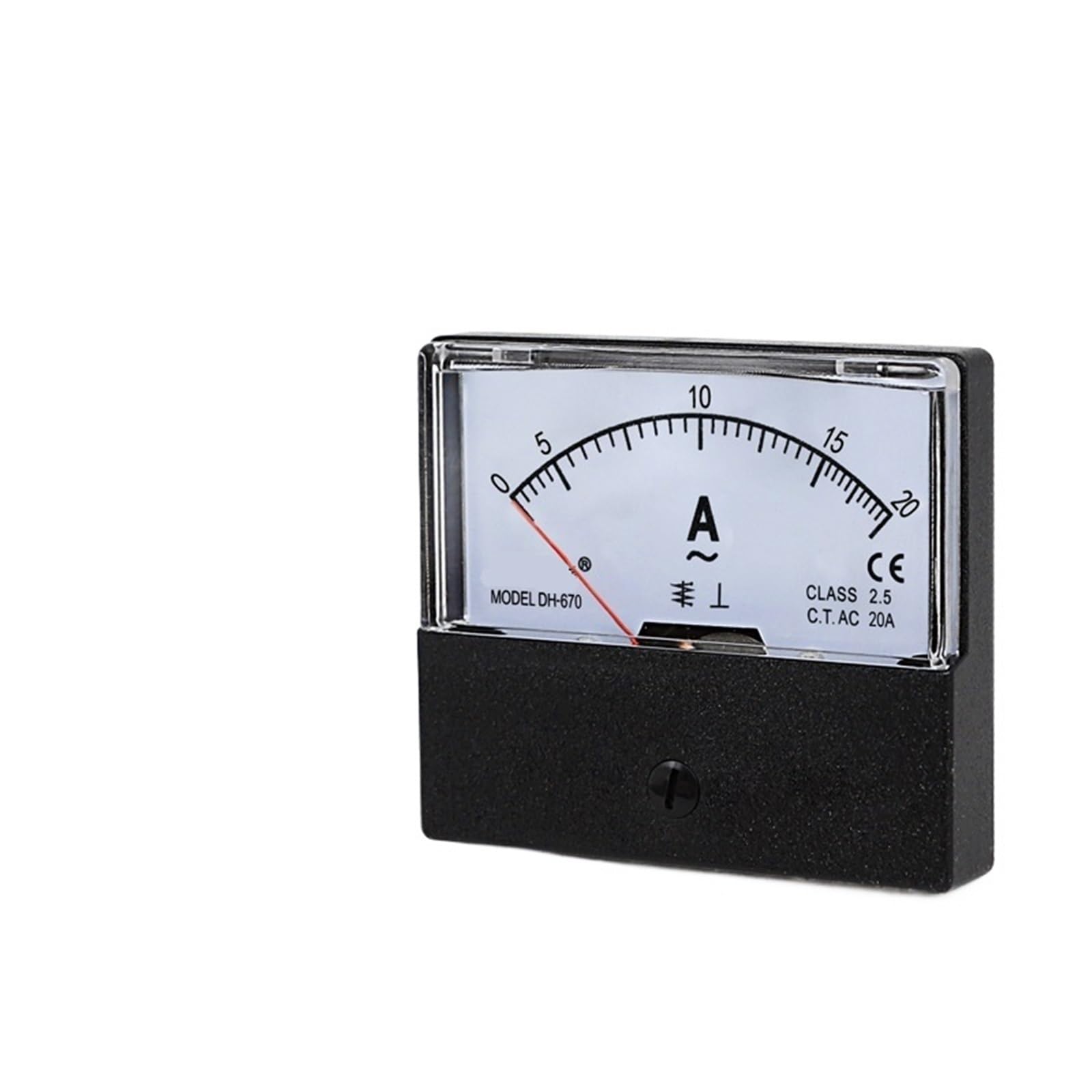 Medidor de corriente CA DH-670, puntero de panel, 1A, 2A, 3A, 5A, 10A, 15A