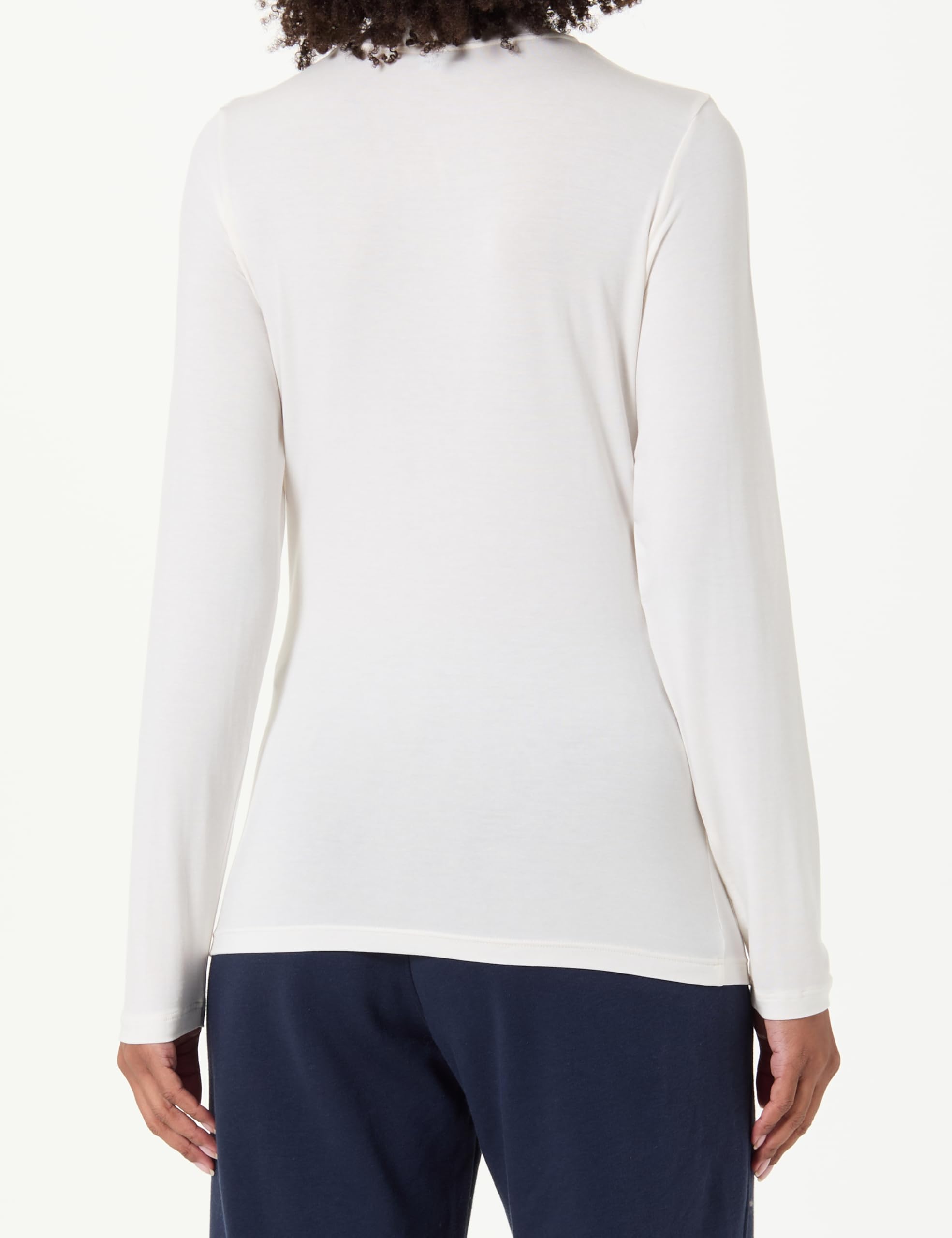 Emporio Armani Tech Wool Turtle Neck Sweater Maglione Donna (Pacco da 1)