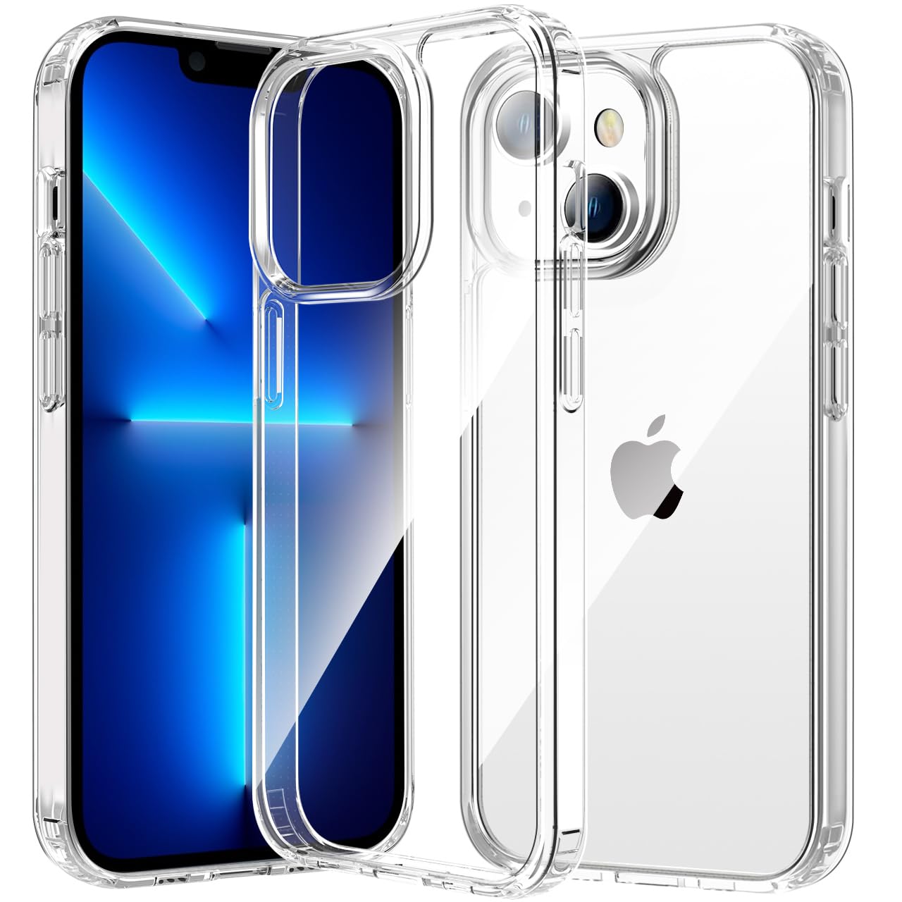 tigratigro Cover per iPhone 13 mini 5.4 Pollici, Anti Ingiallimento,Custodia con Assorbimento degli Urti e Anti-Graffio,Struttura Protettiva Antiscivolo, Classico Stile Cover Trasparente