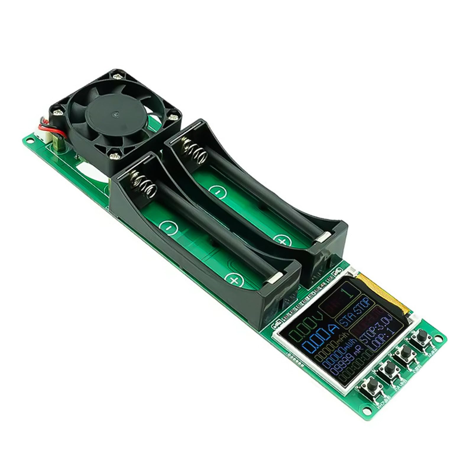 Professional Channel Battery Tester: Measure Resistance & Capacity, Auto Charge-Discharge with 1A Auto Stop Function, for 18650 Batteries Independently Charging Discharge Tester