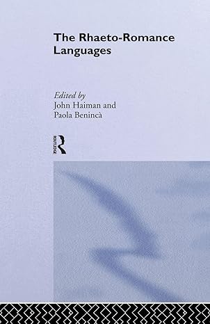 The Rhaeto-Romance Languages (Romance Linguistics) book cover