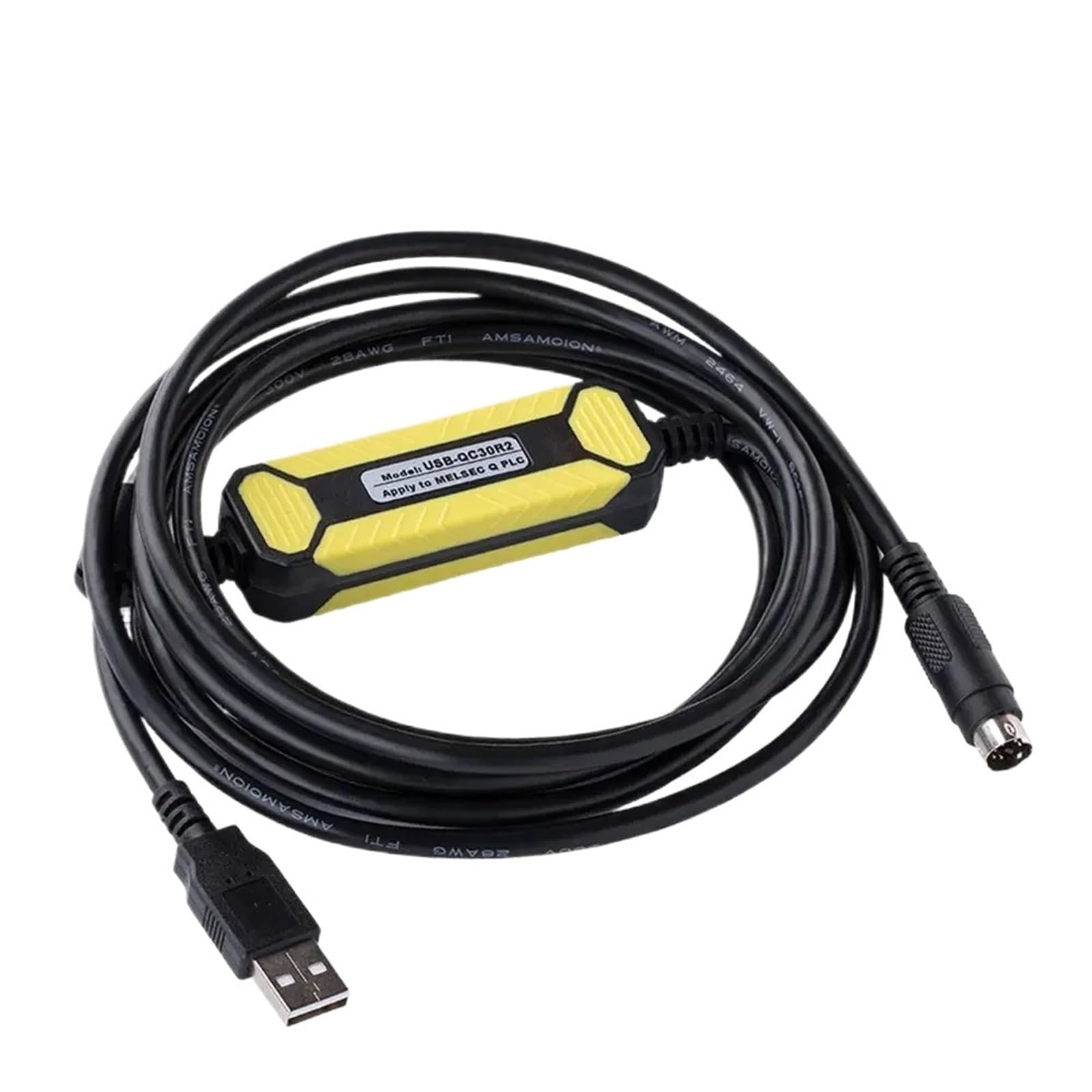 Câble de Programmation USB-QC30R2 for série Q, câble de données de téléchargement USB/RS232 Compatible Windows 7/XP(FTDI Type)