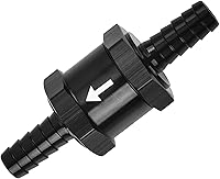 pvotawp 3/8" (10mm) Aluminum One-Way Check Valve - Non-Return Inline for Fuel, Oil, Diesel, Gas, E85, Air, Water