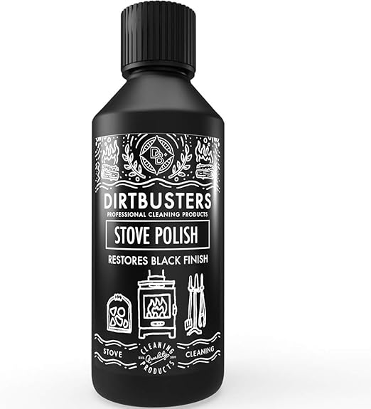 Dirtbusters Stove Polish For Log Burners & Grates Restore To Black, Non