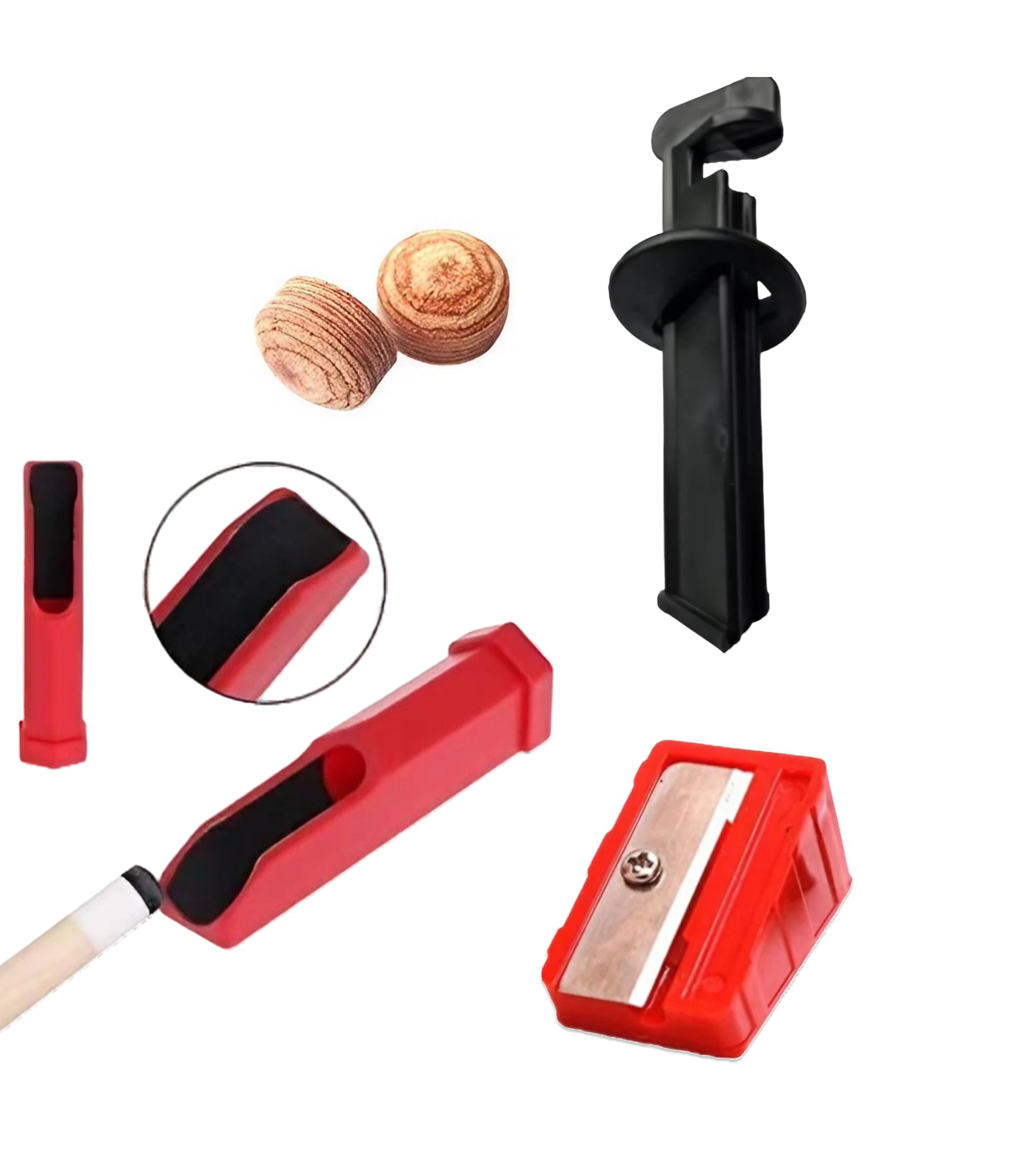Snooker cue tip and Pool 10mm Leather Cue Tip 2 Pieces + 1 Piece Glue + 1 (Tip Modification Set)-image-42