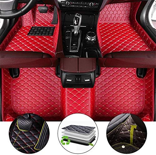 Leather car Mats Fit for Continental GT 2012-2017 Floor Mats Full Protection Car Accessories 3 Piece SetRed