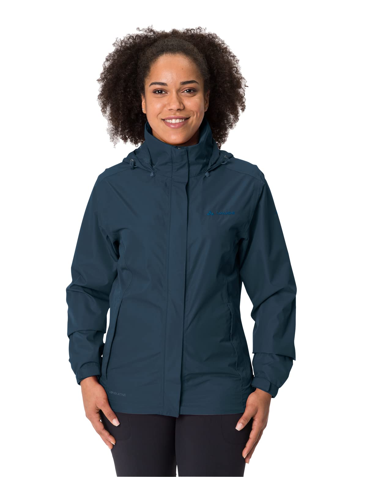 VAUDE Regenjacke Damen leicht - Women's Escape Light Jacket, wasserdichte Outdoor-Jacke, atmungsaktiver Windbreaker mit Kapuze, Klimaschonende Wanderjacke