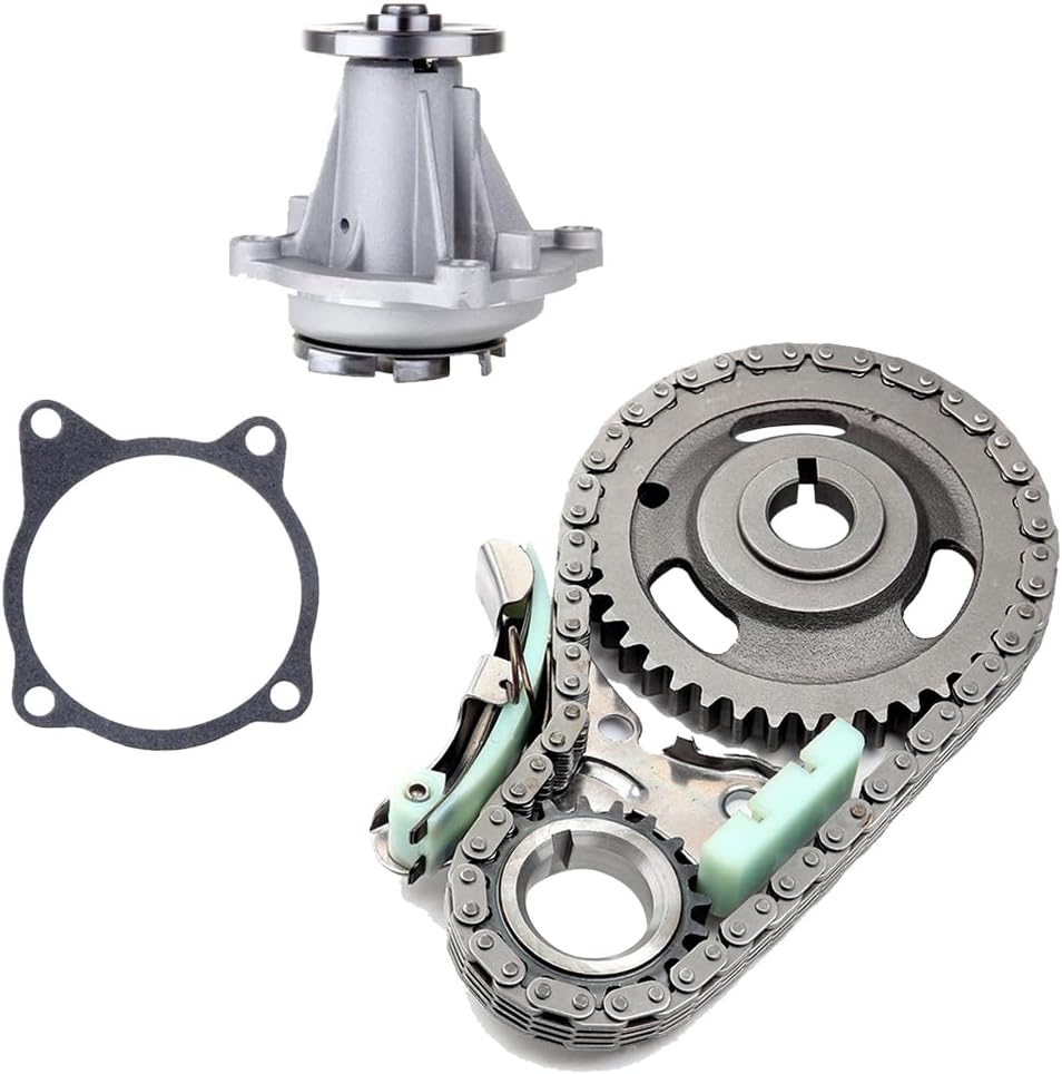 Engine Timing Chain Kit with Water Pump - 9-5115 1301470 Fit For Chevrolet Beretta Corsica Cavalier S10 Sonoma Hombre Sunfire Century Cutlass Ciera for Skyhawk 2.2L 2.0L