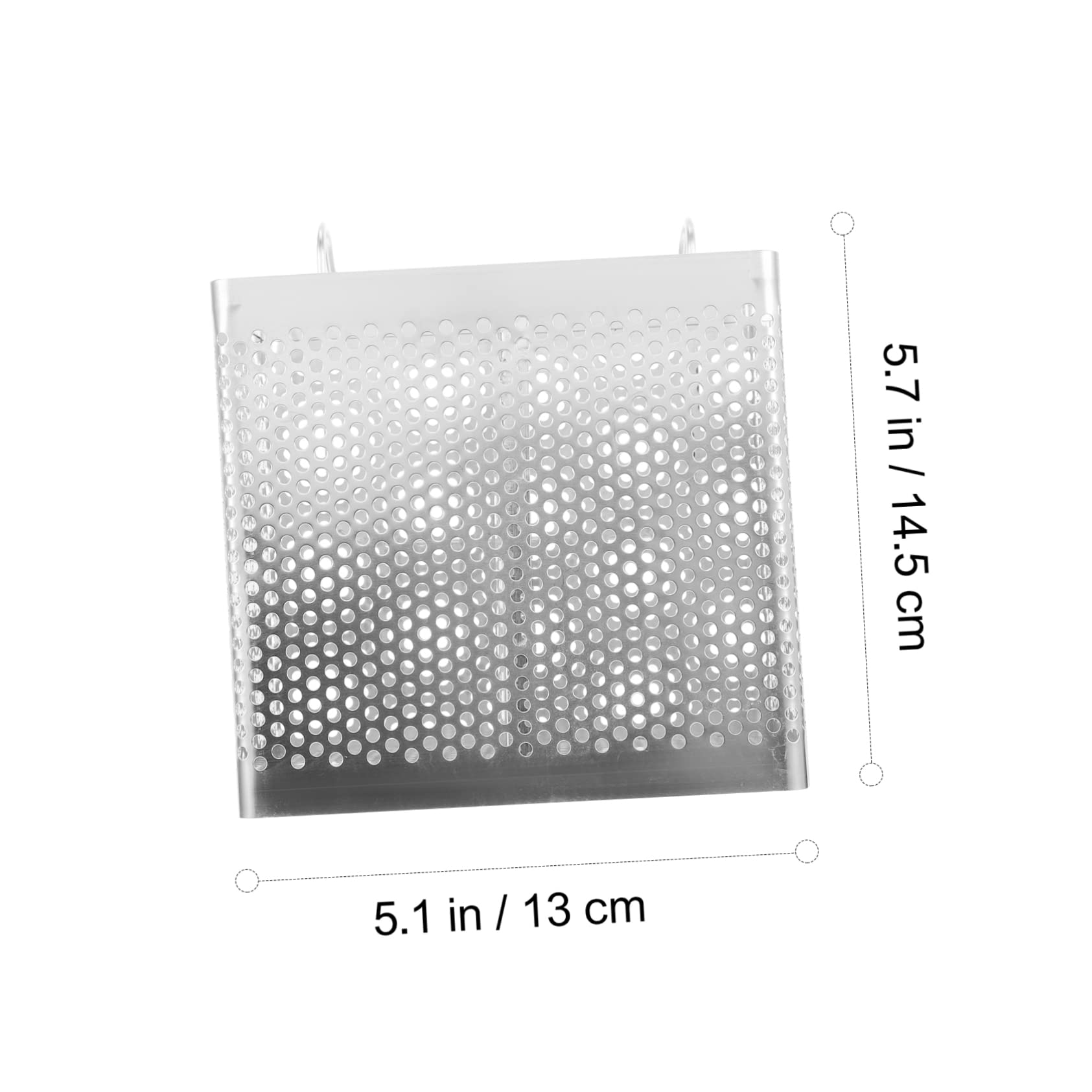 VICASKY Rectangular Stainless Steel Chopstick Holder Hanging Utensil Drainer with Hooks Double Compartment Design for Organized Kitchen Storage and Efficient Drying of Cutlery