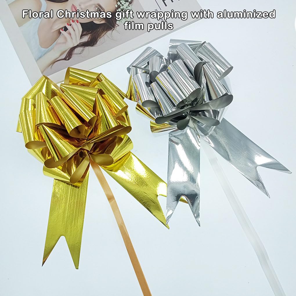 5 Set 30 Stück 3 x 120 cm Hochzeit Pull Schleife 3D Feier Knoten Bänder DIY Blume Auto Geschenke Verpackung Events Party Matt Dunkelblau