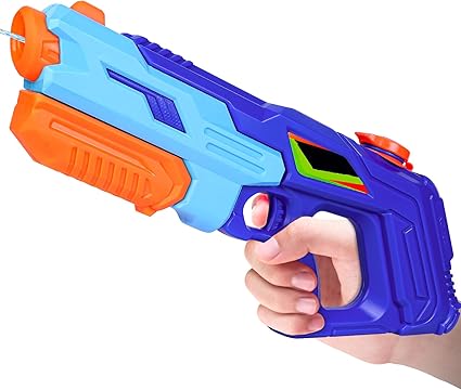 Water Pistol for Kids, 900ML Powerful Water Guns 8M Long Range Super High Capacity Water Blaster Toy Squirt Super Soaker Gun for Summer Outdoor Garden Party Swimming Pool