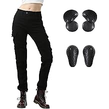 摩托车骑行裤 摩托车牛仔裤 修身搭配 CE 膝盖臀部可拆卸保护套 女式盔甲