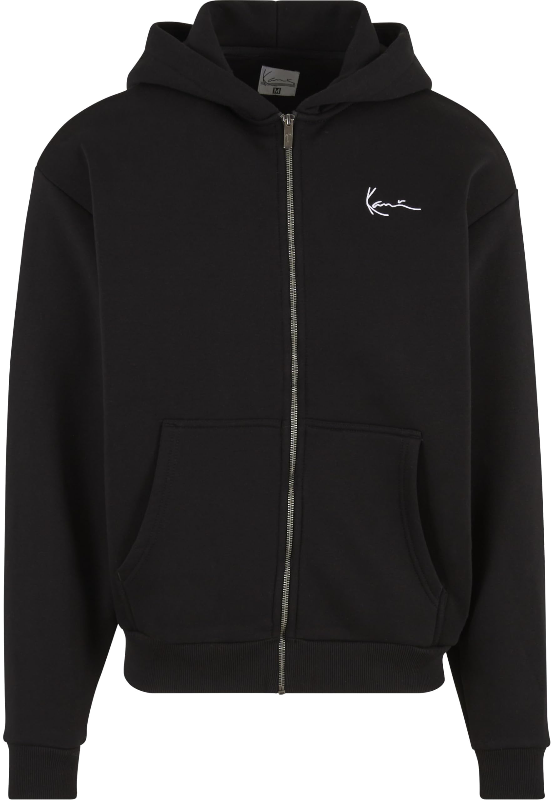 Karl Kani Men's Black Zip Hoodie Os Chest Signature Essential L