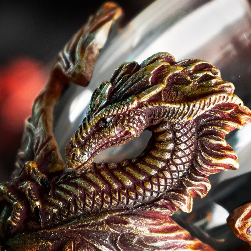 Pacific Giftware The Reptilian Eye Dragon Wine Glass Goblet Chalice 7oz Medieval Dungeons and Dragons Wine Cup Gift with Green Reptilian Eye Design (Yellow Medieval Dragon Blade)
