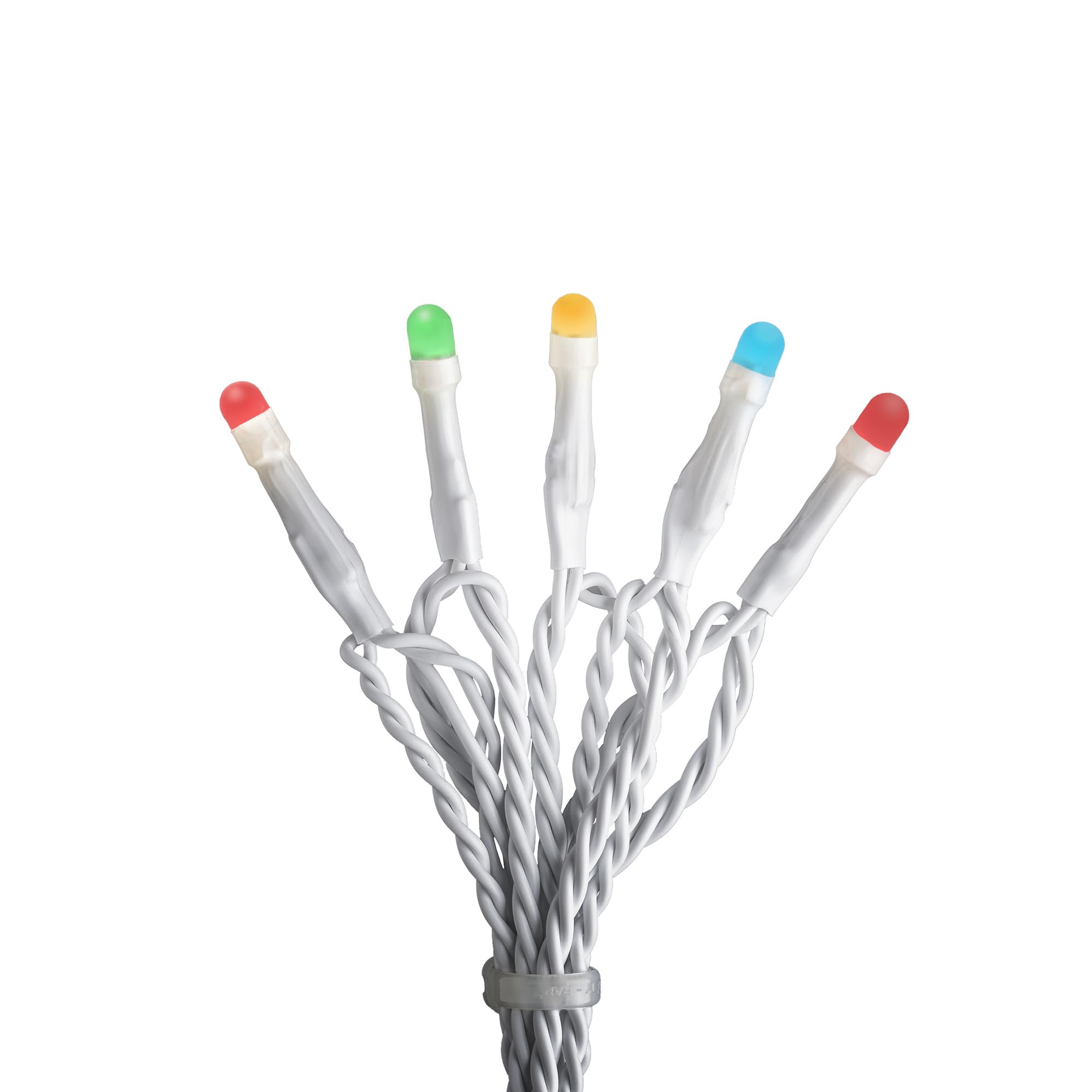 Konstsmide LED Fairy Lights for Indoor and Outdoor Use - 120 Multi Coloured String Lights - Christmas Decorations - Mains Powered Plug-in