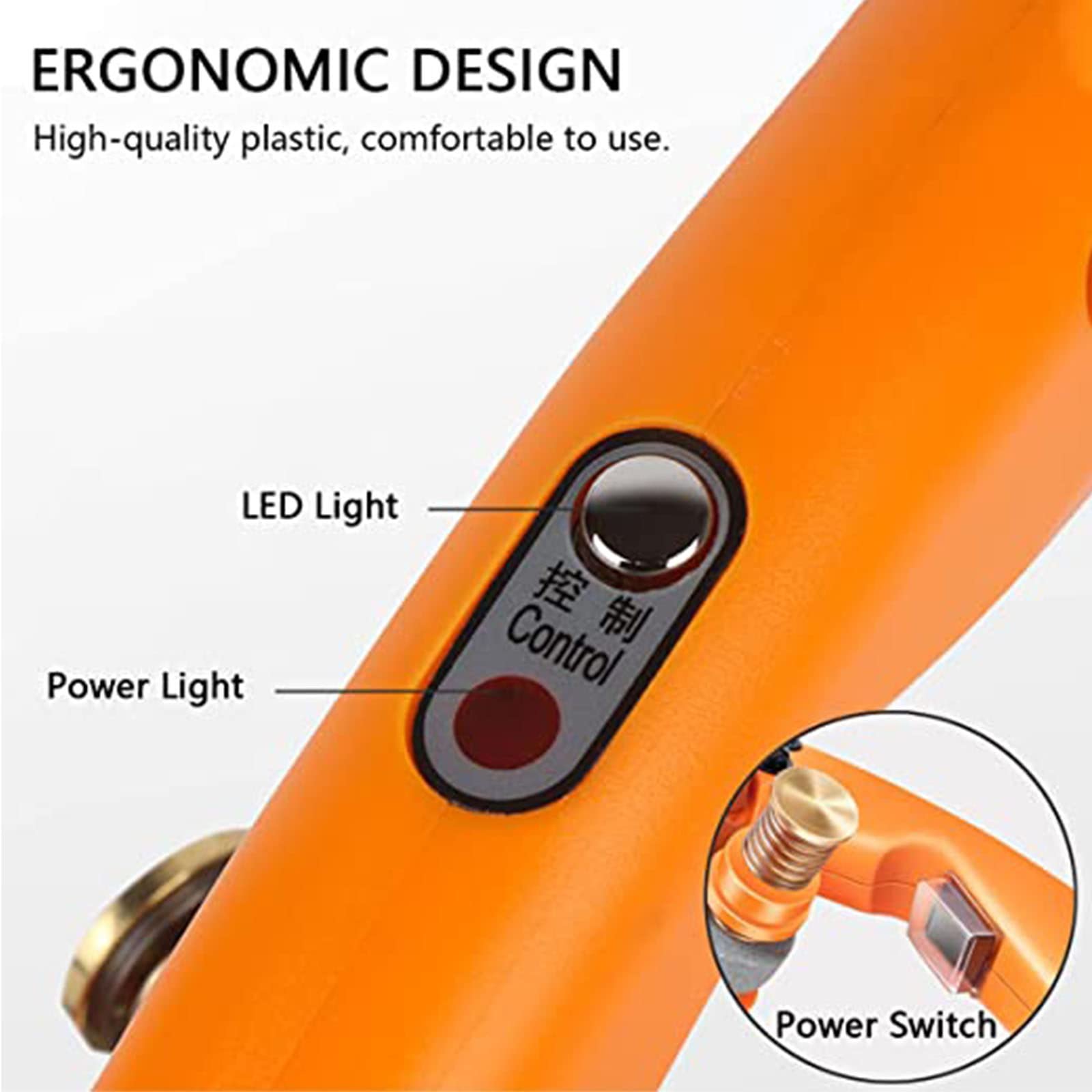Cortadora de tela eléctrica 200w 250w 300w 35/40/45mm Espesor máximo de corte 1200 (veces/minuto) Velocidad de rotación de la cuchilla para cortar tela/alfombra/cuero/caucho/cartón, 110C (corte 4 cm