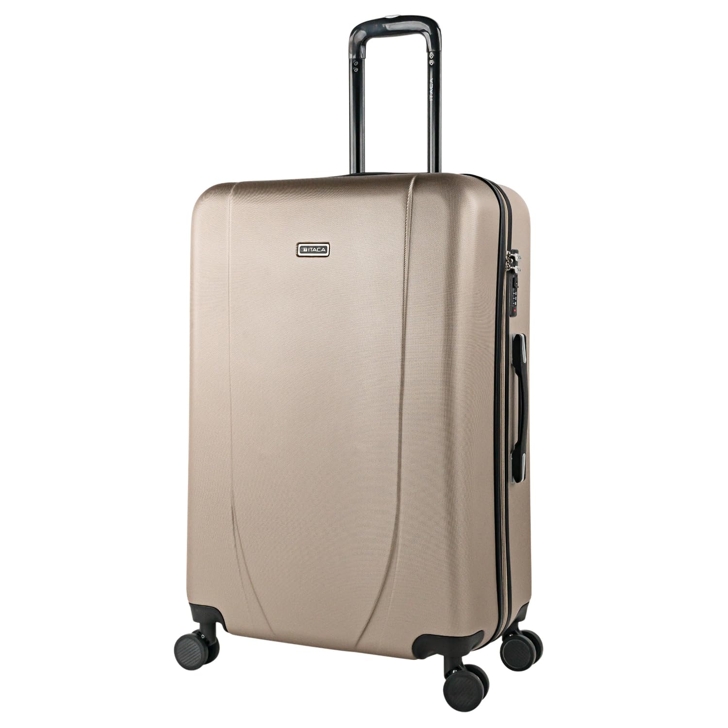 ITACA - Maleta de Cabina 55x40x20 de Viaje rígidas Trolley con 4 Ruedas Dobles para Avion Ligera Equipaje de Mano candado de combinación., Plata — view 51