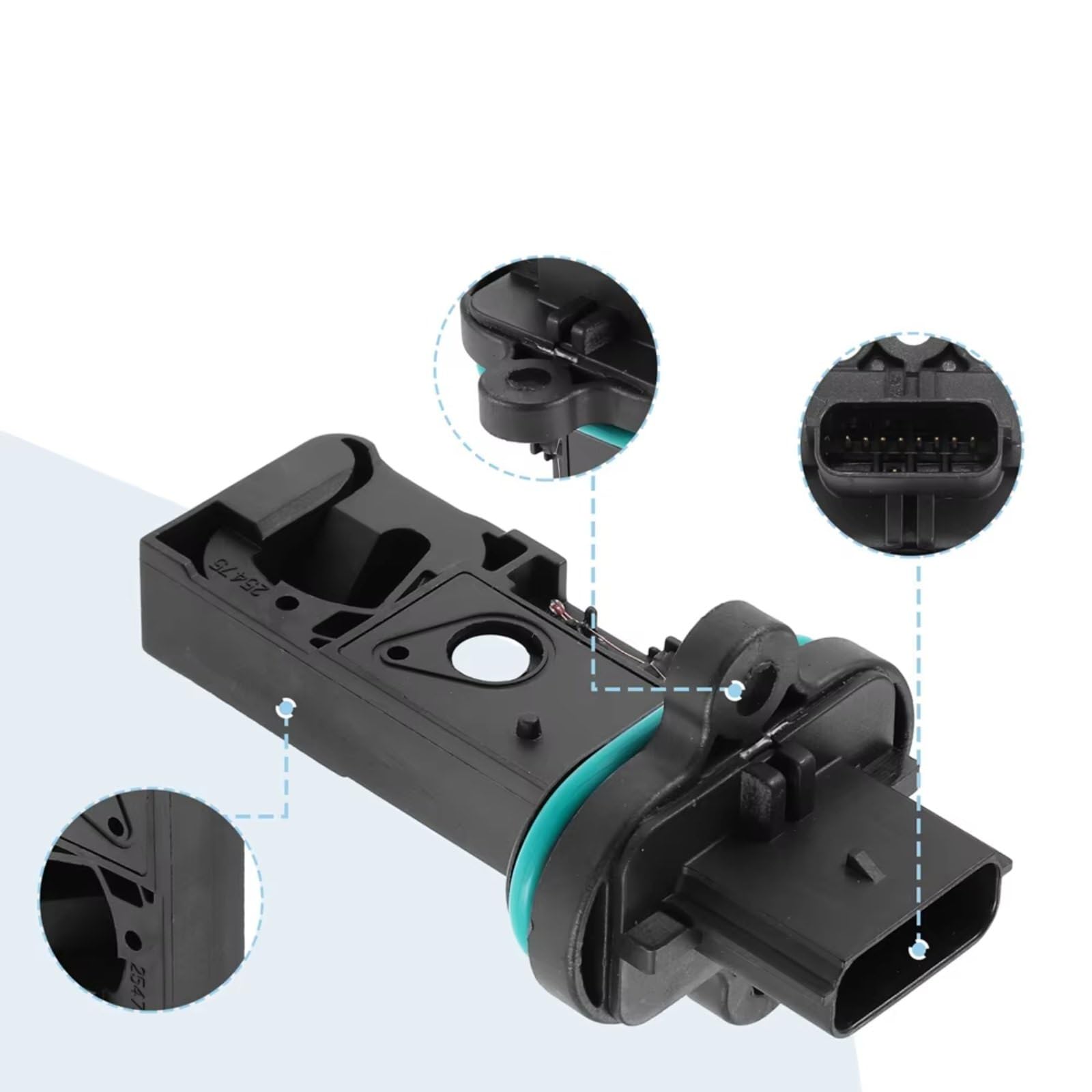 Medidor de Masa de Aire para Vauxhall, Zafira C, Tourer, Mokka X 0280218433 MAF, Sensor de Flujo de Aire masivo para automóvil, Piezas de reemplazo y modificación