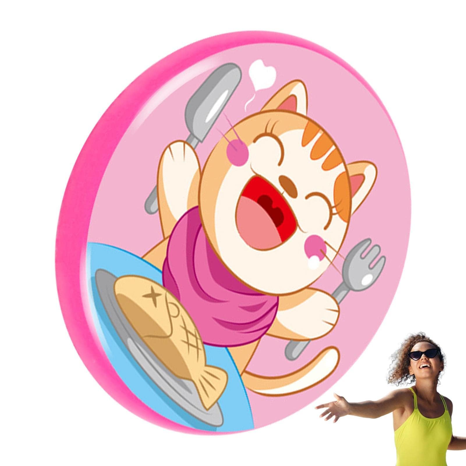 TERRIFIFlying Disc Toy, Ultimate Flying Disc 7.87 Inch Sport Flying Disc for Kids, Cartoon Play Flick Disc for Outdoor Activities, for Men/Boys/Teens/Kids, for Camping, Beach, Park, Pet, and More